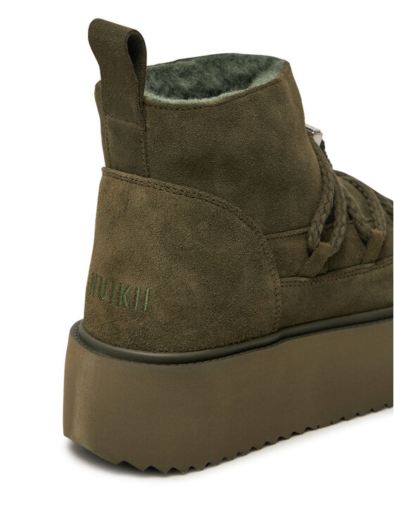 Inuikii Inuikii Čizme za snijeg Classic Low Platform 75204-004 Kaki