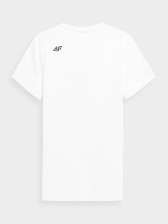 4F 4F T-krekls 4FSS23TTSHM539 Balts Regular Fit