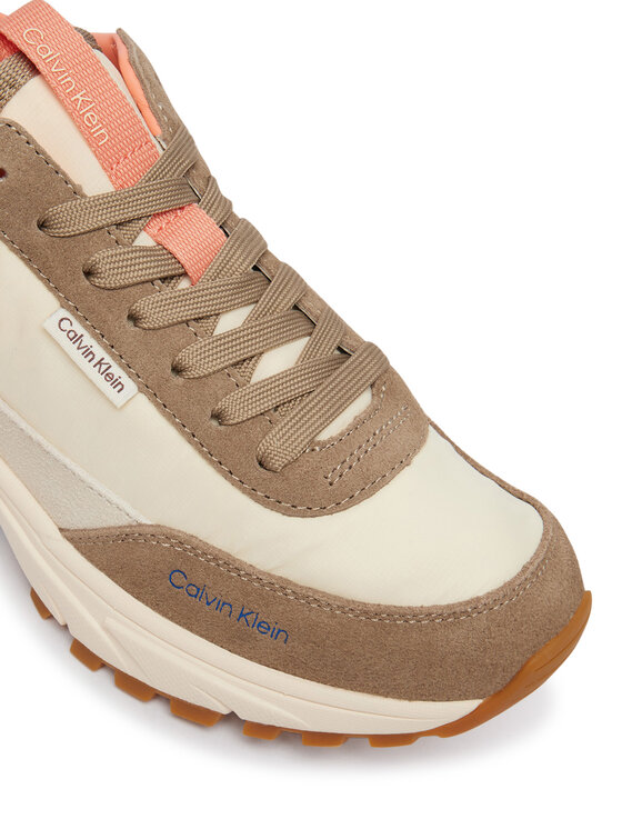 Calvin Klein Calvin Klein Sneakersy Hike Runner Nylon Mix HW0HW03279 Hnědá