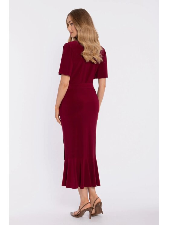 Made of Emotion Made of Emotion Abito da cocktail M912 Bordeaux A-Line Fit