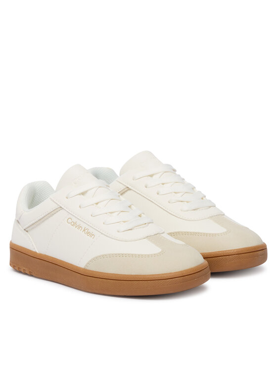 Calvin Klein Calvin Klein Sneakersy Low Cut Lace-Up Sneaker V3X9-83159-1269 S Bílá