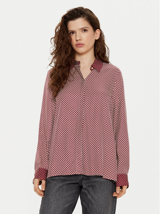 Tommy Hilfiger Tommy Hilfiger Košulja WW0WW44036 Tamnocrvena Relaxed Fit