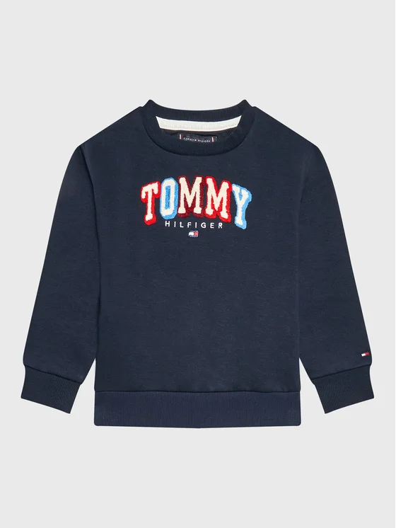 Tommy Hilfiger Sweatshirt Fun Varsity KB0KB07785 Dunkelblau Regular Fit