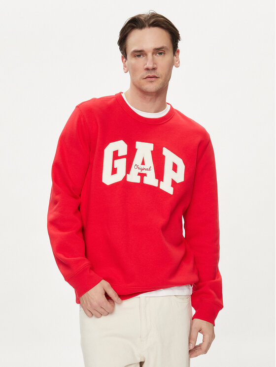 Gap Gap Majica dugih rukava 852079-08 Crvena Regular Fit