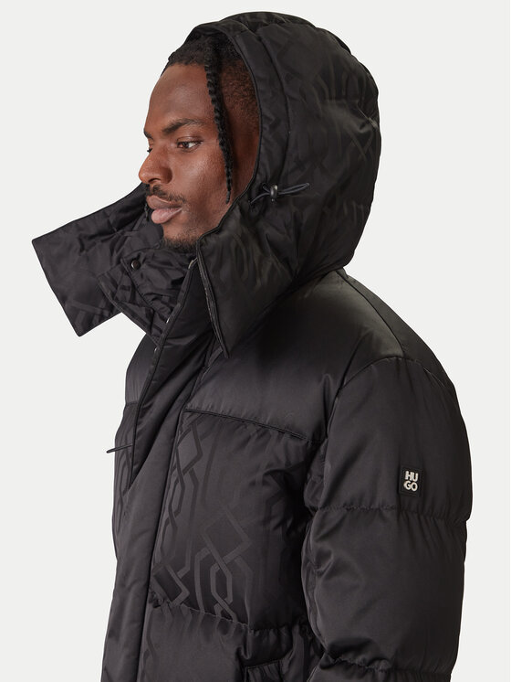 HUGO HUGO Vatovaná bunda Melmus 2541 50549098 Černá Regular Fit