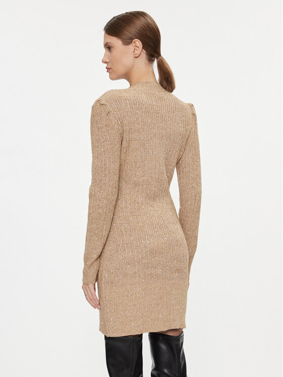 TWINSET TWINSET Kootud kleit 232TT3291 Pruun Regular Fit