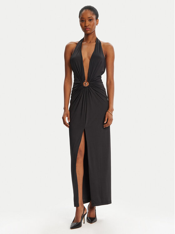 Bardot Bardot Sukienka koktajlowa Alma Plunging 59914DB Czarny Regular Fit
