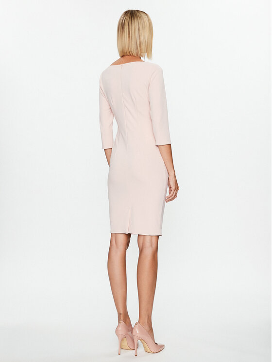 Rinascimento Rinascimento Коктейлна рокля CFC0115565003 Розов Regular Fit