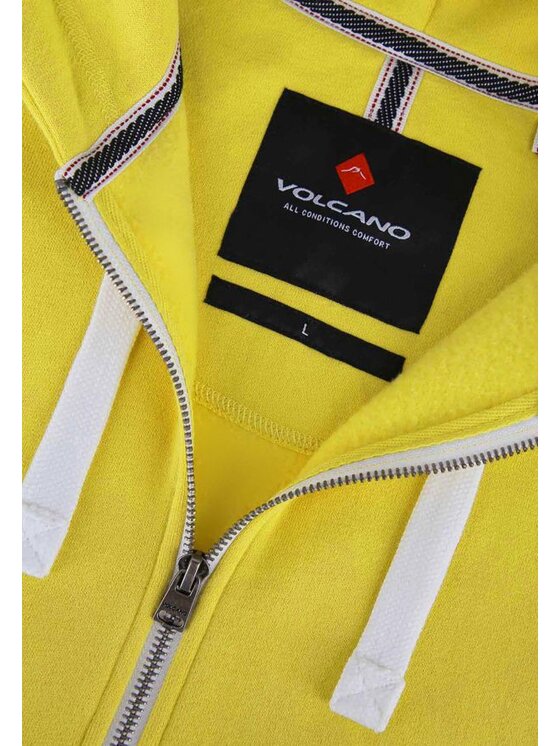 Volcano Volcano Bluza B-STAR Żółty Regular Fit