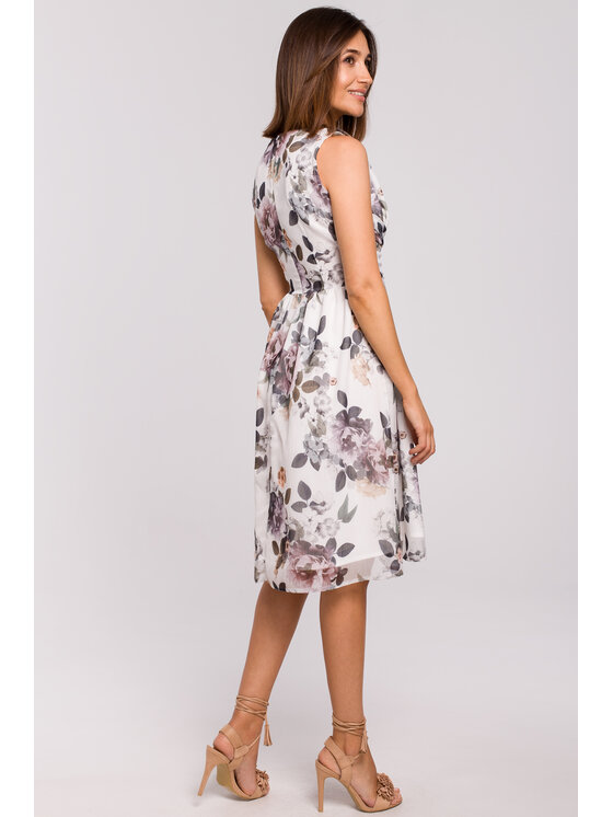 Stylove Stylove Každodenní šaty S225 Bílá Regular Fit