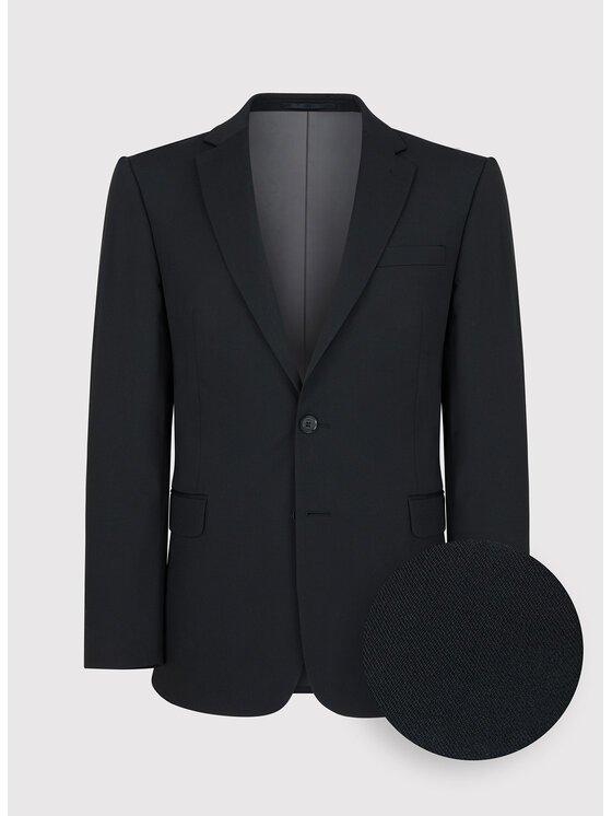Pako Lorente Pako Lorente Marynarka P000B-3G-001 Czarny Slim Fit