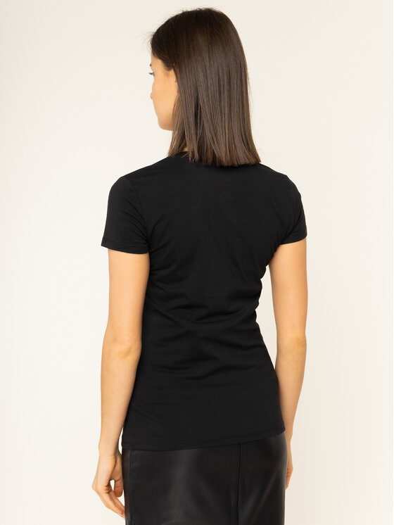 Guess Guess T-Shirt Crystal W01I74 J1300 Schwarz Regular Fit