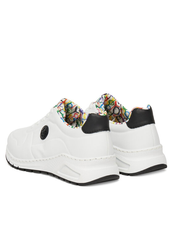 Rieker Rieker Sneakersy M4903-80 Biały