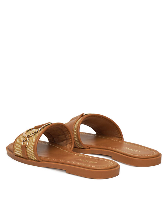 JENNY JENNY Klapki WS5727-01 Brązowy