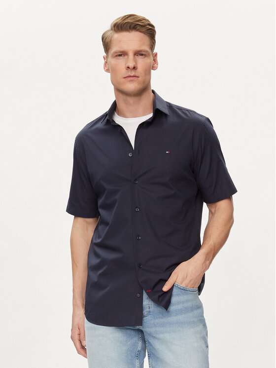 Tommy Hilfiger Tommy Hilfiger Cămașă Core MW0MW34626 Bleumarin Regular Fit