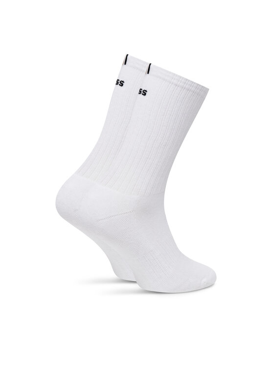 BOSS BOSS 2er-Set hohe Damensocken 50502113 Weiß