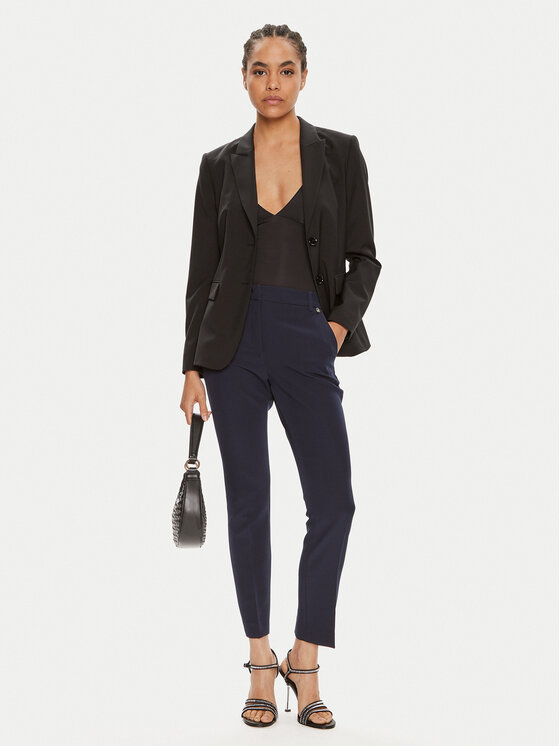 Liu Jo Liu Jo Kalhoty z materiálu CA4201 T2200 Tmavomodrá Regular Fit