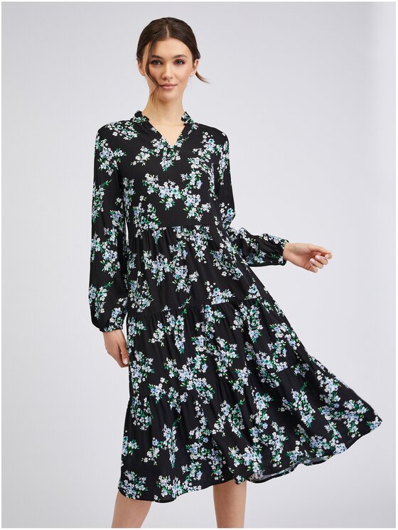 Orsay Orsay Sukienka 422181660000__36 Czarny Regular Fit