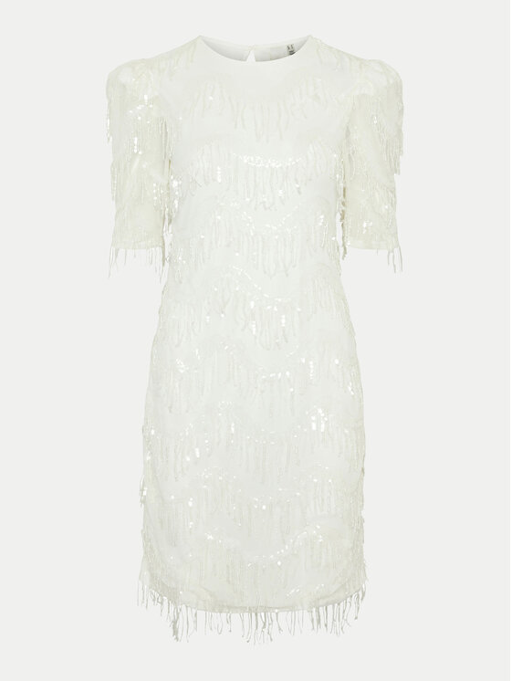 YAS YAS Cocktail obleka Bella 26034900 Bela Regular Fit