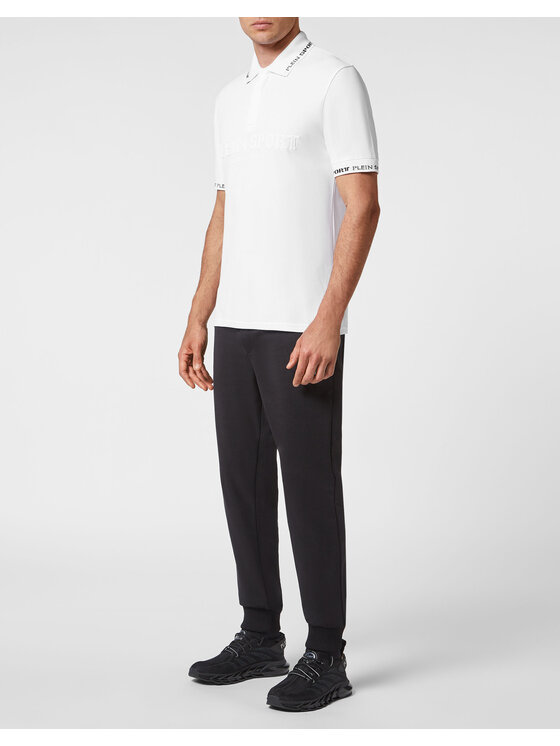 Plein Sport Plein Sport Polo 2077 Biały Slim Fit