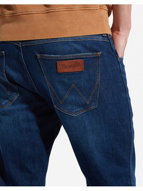 Wrangler Wrangler Jeansy Greensboro FOR REAL Granatowy Regular Fit