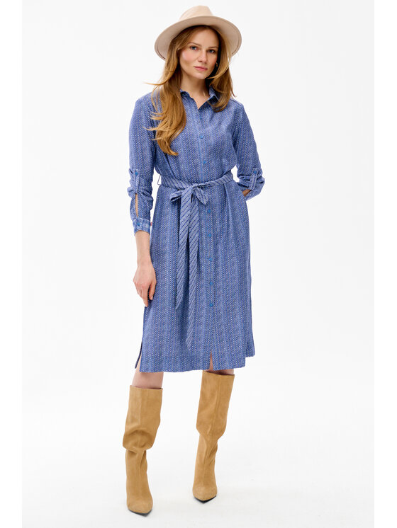 blue shadow blue shadow Sukienka codzienna Rumia Niebieski Regular Fit