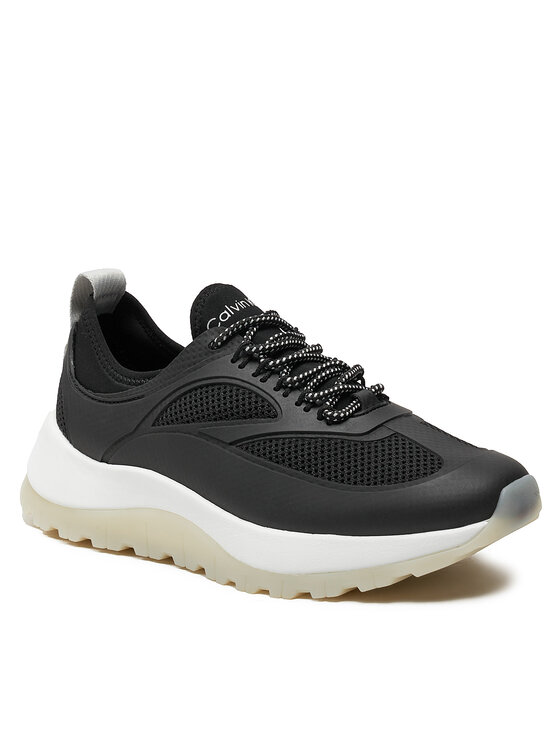 Calvin Klein Calvin Klein Sneakersy Runner Lace Up Pearl Mix M HW0HW02079 Czarny