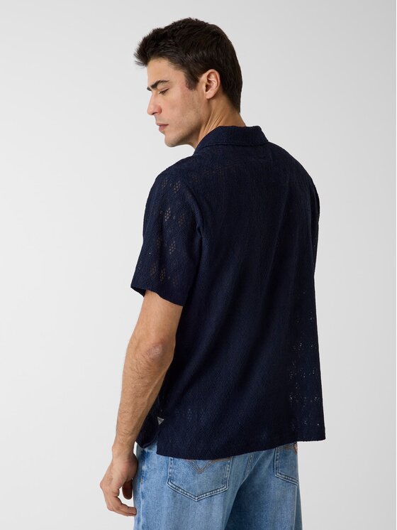 Guess Guess Sweter 181260 Niebieski Classic Fit