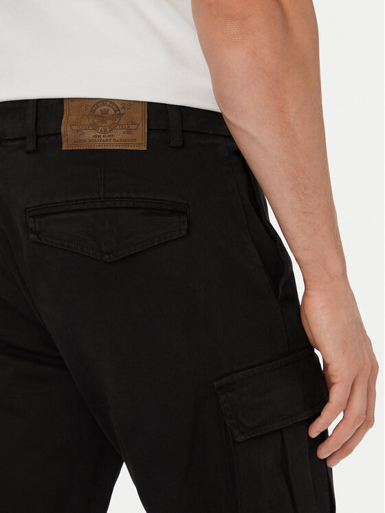 Aeronautica Militare Aeronautica Militare Cargohose 262PA1740UCT04381 Schwarz Regular Fit