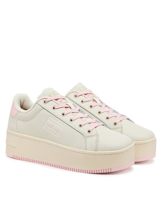 Tommy Jeans Tommy Jeans Сникърси Tjw Flatform Ess EN0EN02518 Розов