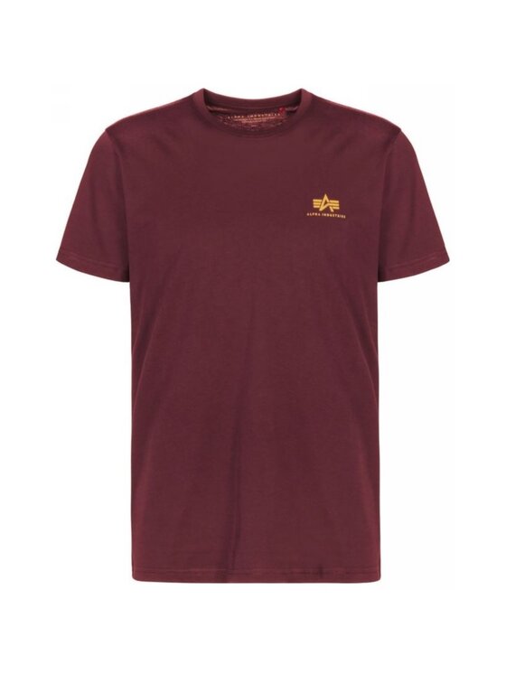 Alpha Industries Alpha Industries T-Shirt AI.188505-184 Bordowy Basic Fit