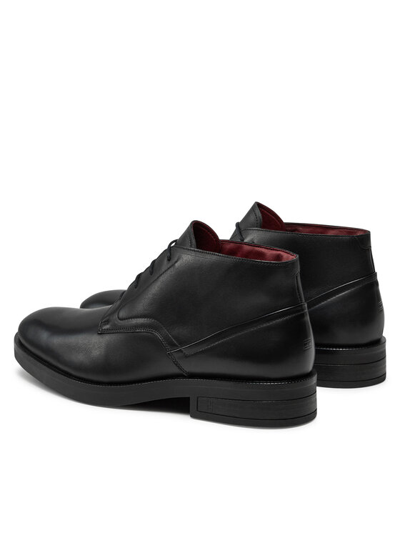 Tommy Hilfiger Tommy Hilfiger Μποτίνια Tl Lth Boot FM0FM05265 Μαύρο