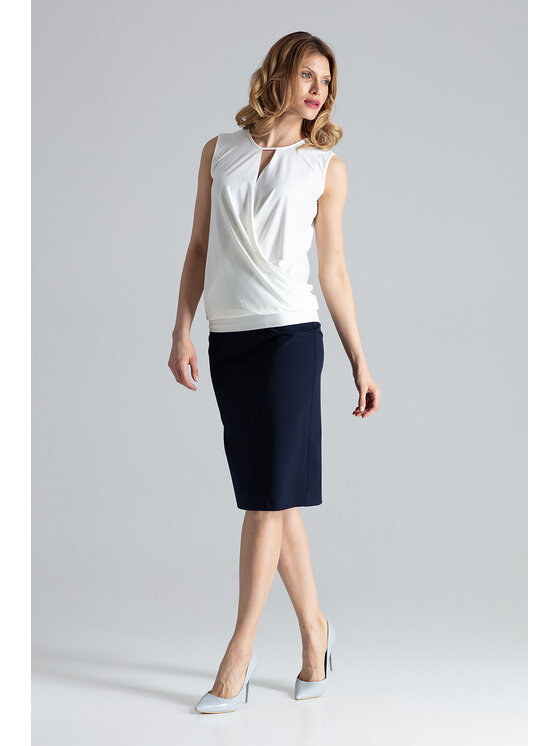 FIGL FIGL Blúzka M337 Écru Regular Fit