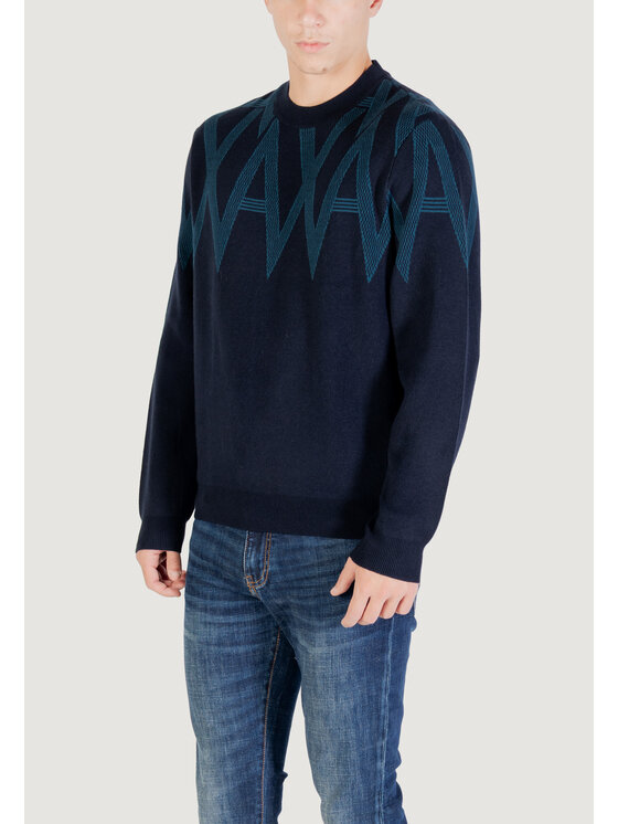 Armani Exchange Armani Exchange Sweter PULLOVER Zielony Over Fit