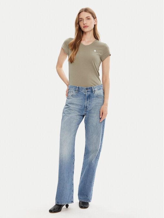 G-Star Raw G-Star Raw Majica Eyben D24533-4107 Zelena Slim Fit