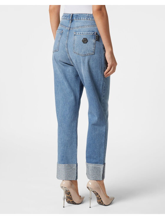 PHILIPP PLEIN PHILIPP PLEIN Jeansy 9685 Błękitny Loose Fit