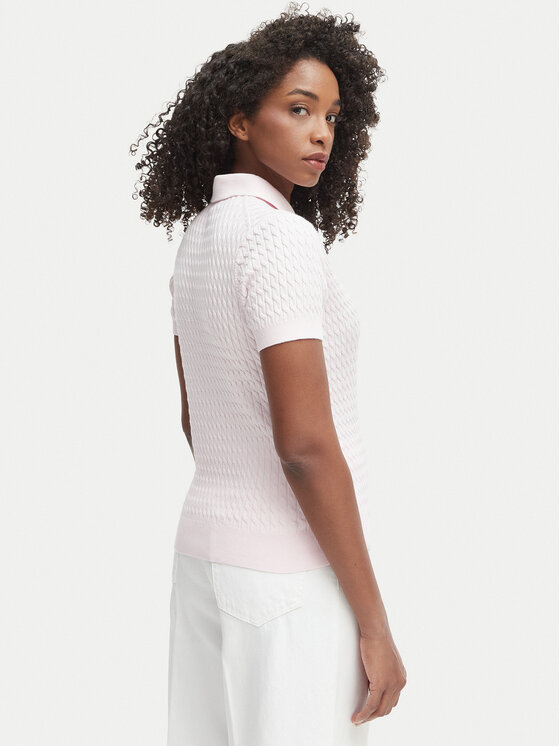 Tommy Hilfiger Tommy Hilfiger Polo marškinėliai WW0WW41474 Rožinė Regular Fit