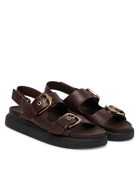 Clarks Clarks Sandały Aristella Bay 26185806 Brązowy