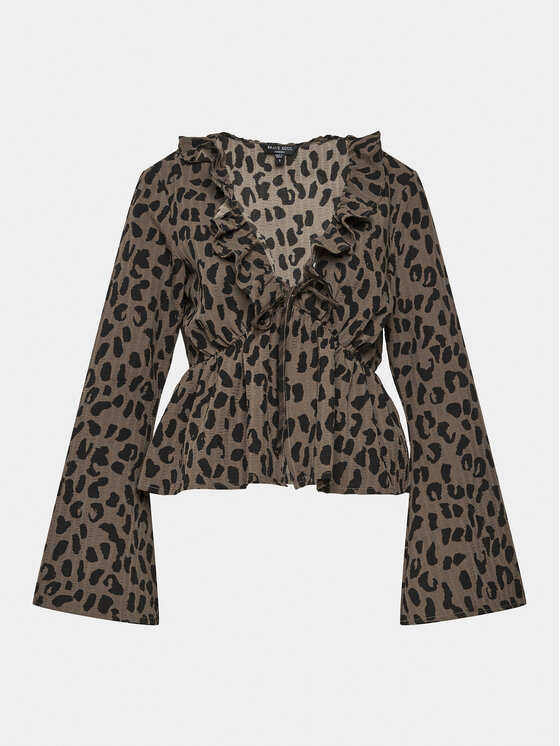 Brave Soul Brave Soul Bluza LWT-272MINDY Rjava Regular Fit