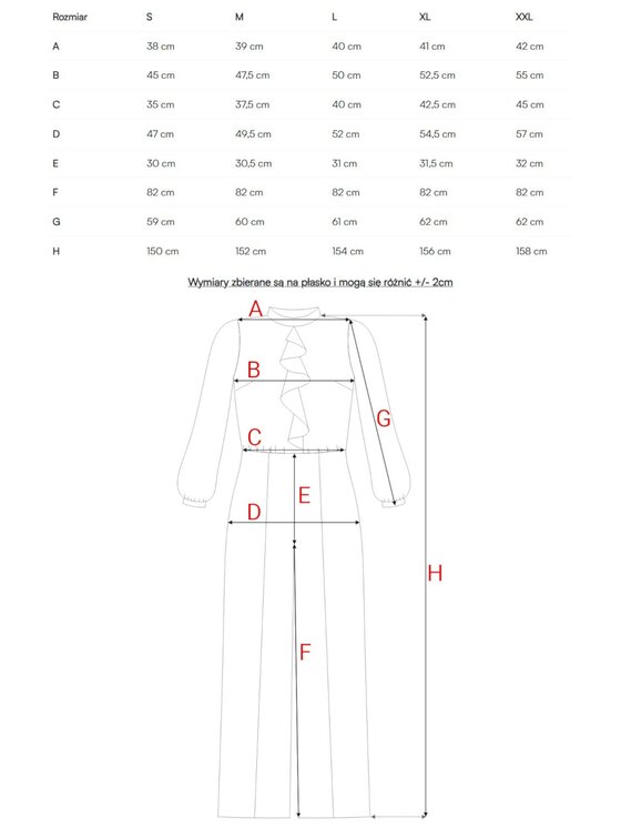 Stylove Stylove Kombinezon S420 Czarny A-Line Fit