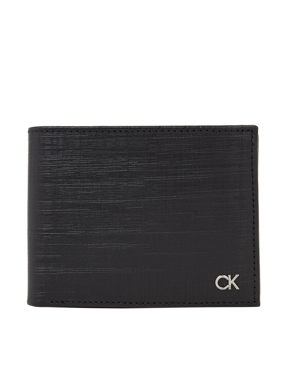 Portofel pentru bărbați Calvin Klein Ck Must Trifold 10Cc W/Coin K50K510878 Negru