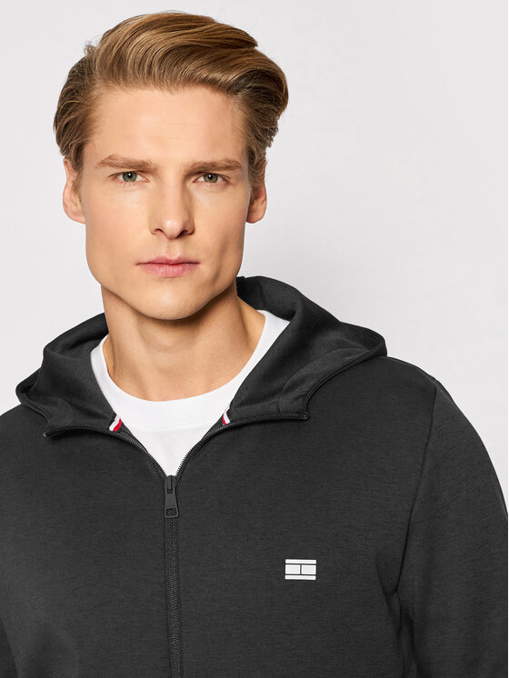 Tommy Hilfiger Tommy Hilfiger Mikina Tech Essentials MW0MW19790 Čierna Regular Fit