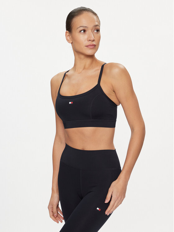 Tommy Hilfiger Sutien sport Essentials Flag WW0WW41077 Bleumarin