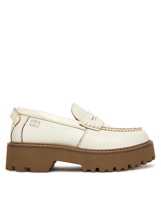 Tommy Hilfiger Tommy Hilfiger Slipper Archive '01 Leather Loafer EN0EN03022 Écru