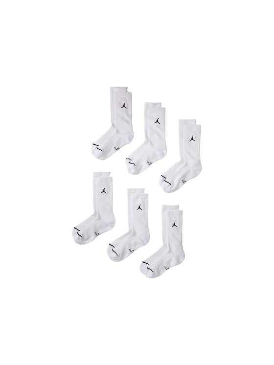 Nike Nike Skarpety długie J Everyday Elevated Crew 6PR IR6326-100 Biały
