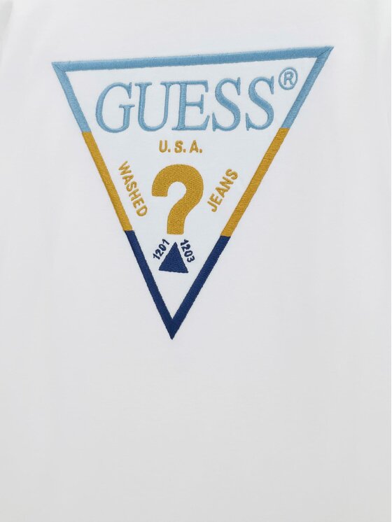 Guess Kids Guess Kids T-Shirt 185356 Biały Classic Fit