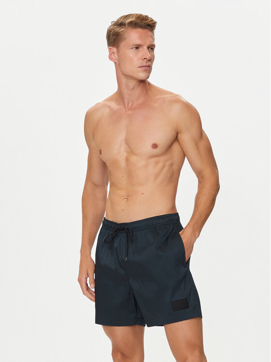 Calvin Klein Swimwear Calvin Klein Swimwear Plavecké šortky KM0KM01023 Černá Regular Fit