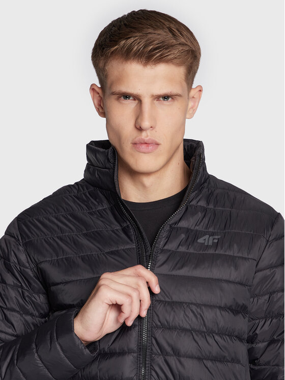 4F 4F Prechodná bunda H4Z22-KUMP003 Čierna Regular Fit