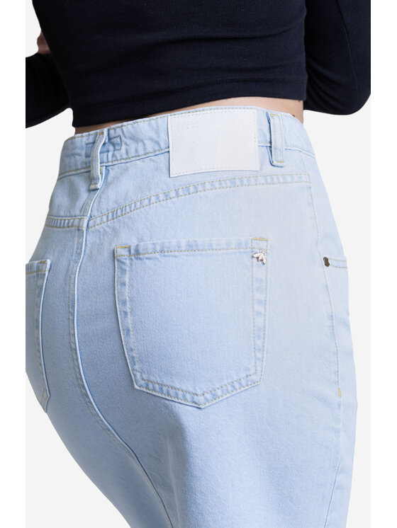RJ Rocks Jeans RJ Rocks Jeans Spódnica jeansowa Naomi Błękitny Regular Fit