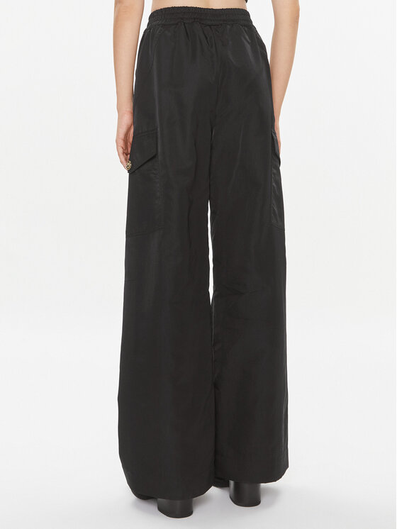 PINKO Pinko Riidest püksid Pocoyo 102039 A0MF Must Relaxed Fit